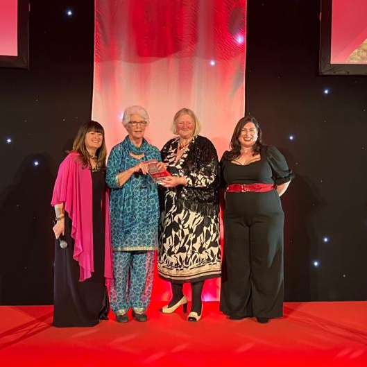 Vanessa Cook receiving a Visit York Award