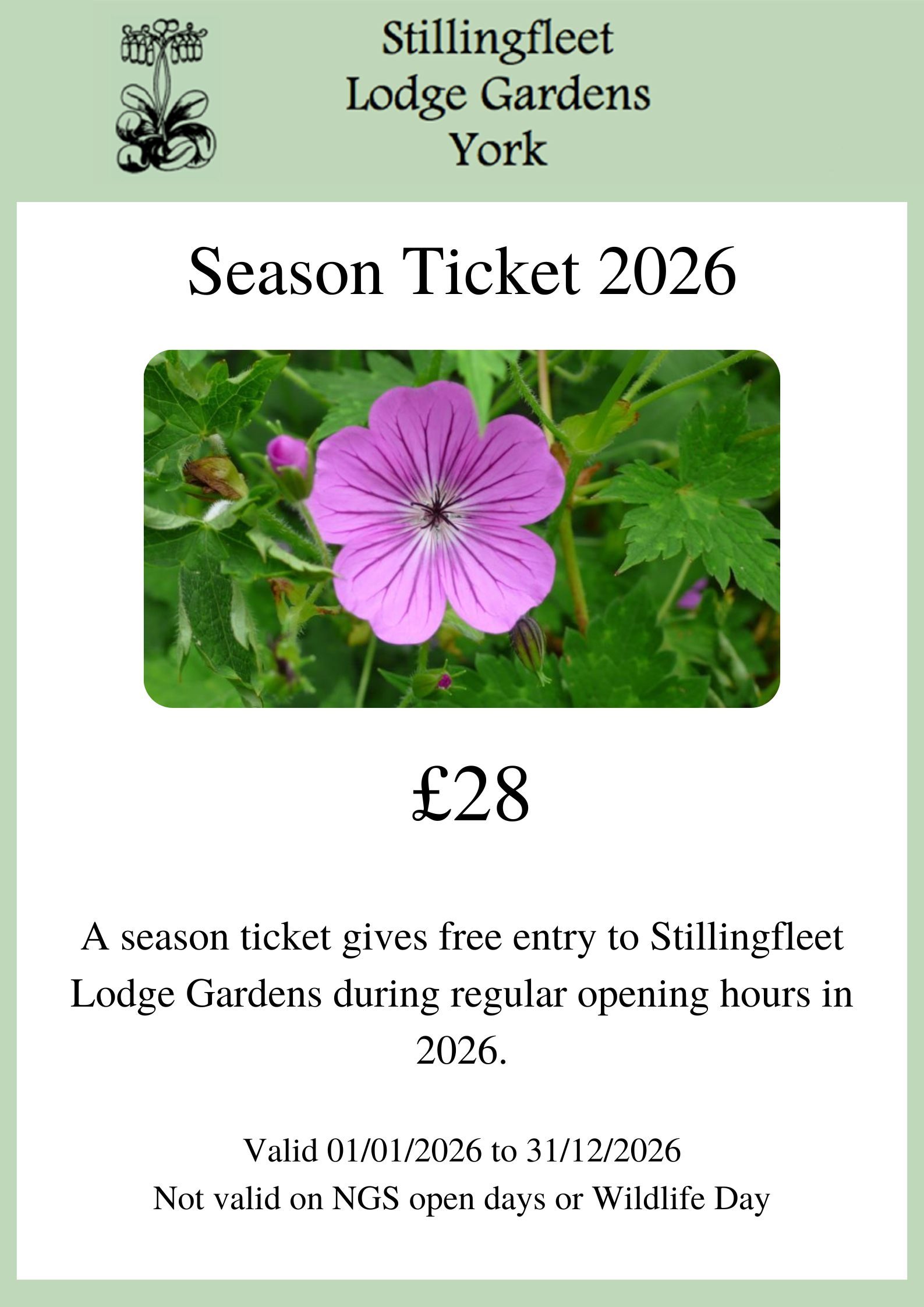 Season Ticket 2026